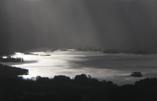 Derwentwater sun snd storm